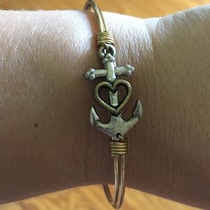 Luca and Danni silver and gold plated bracelet